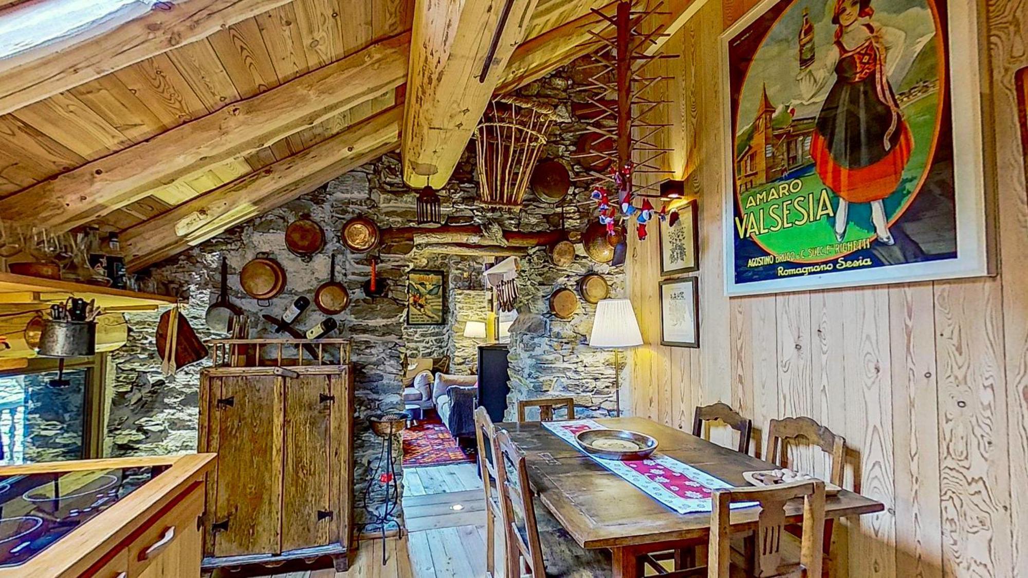 Ca' Scocc, Antica Casa Di Montagna In Valsesia Villa Mollia Eksteriør billede